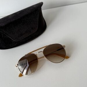 NWT Tom Ford Colin Round Sunglasses in Rose Gold